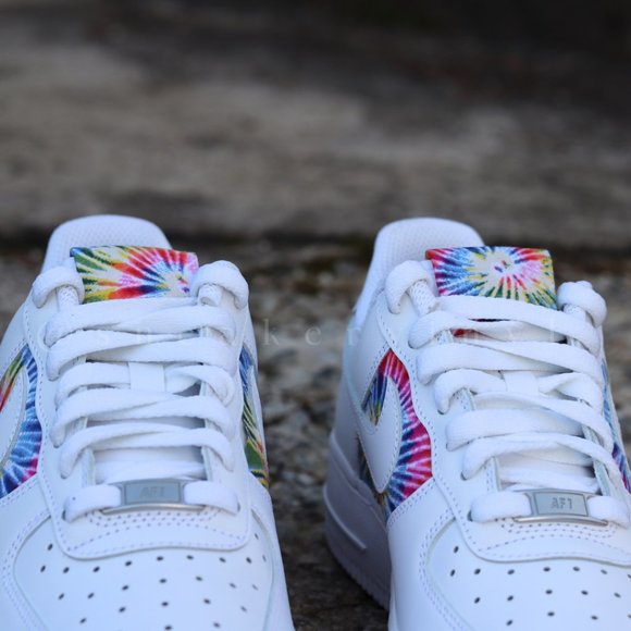 Nike Air Force 1 Low Tie Dye Custom NWT - Picture 7 of 10